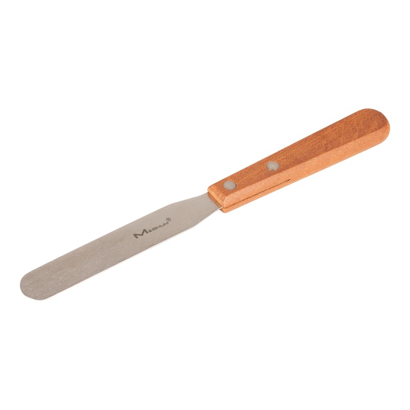 Rabco Straight Edge Spatula, Stainless Steel/Wood Handle