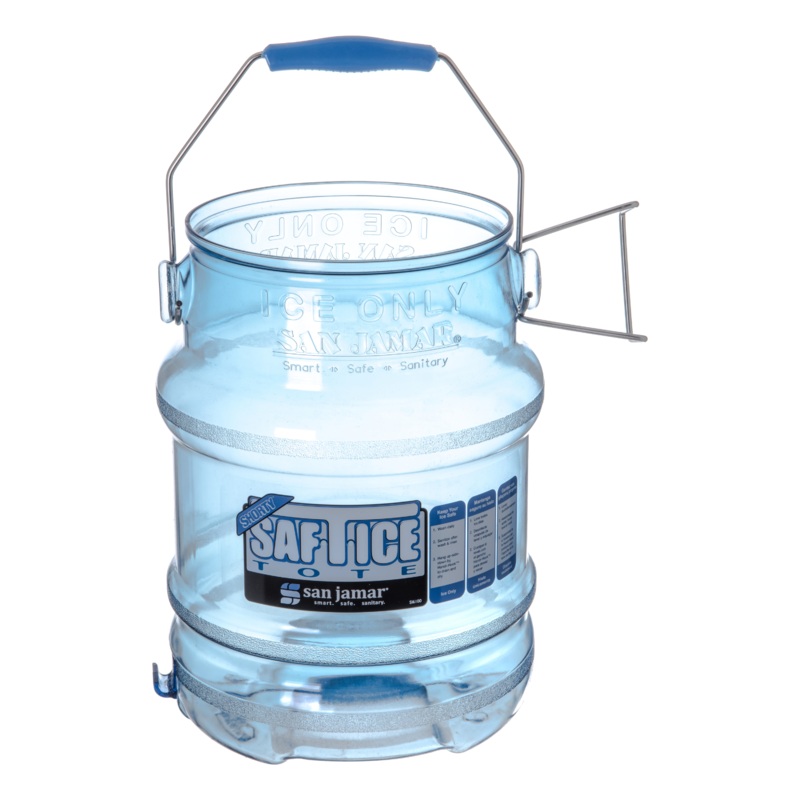 San Jamar Saf-T-Ice Tote, 5 Gal