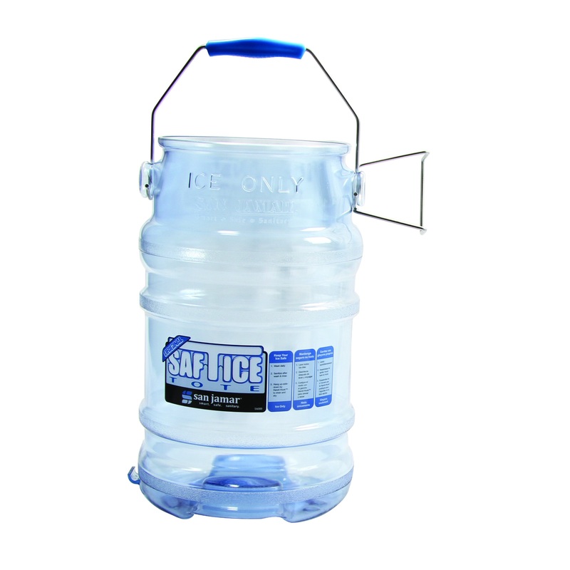 San Jamar Saf-T-Ice Tote, 6 Gal