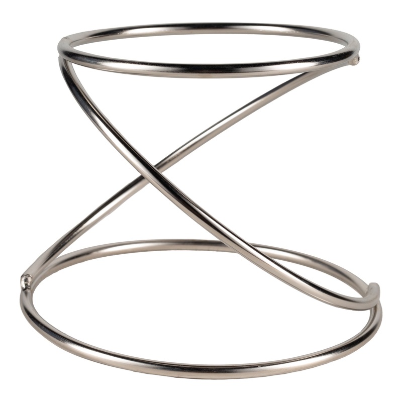 American Metalcraft Contempo Swirl Display Pizza Stand, Stainless Steel, FINAL SALE