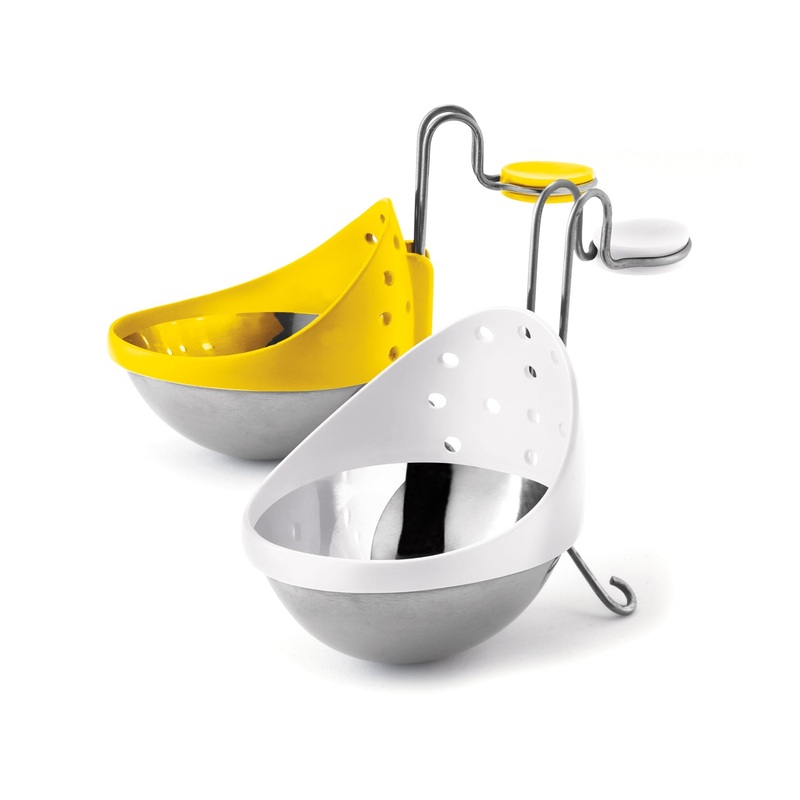 Cuisipro 2 Piece Stainless Steel Egg Poacher Set