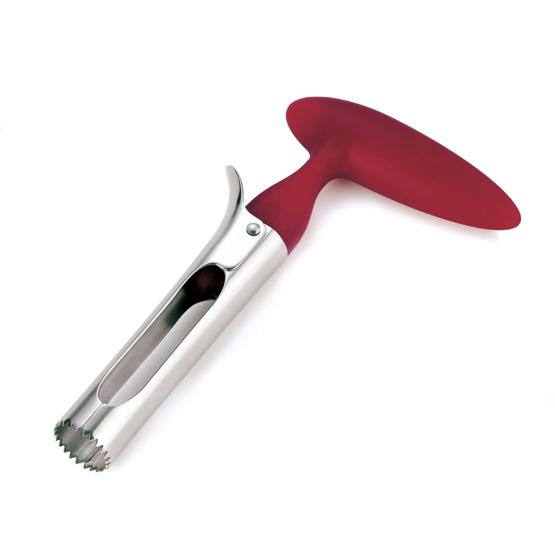 Cuisipro Apple Corer, 7", Stainless Steel/Red Plastic