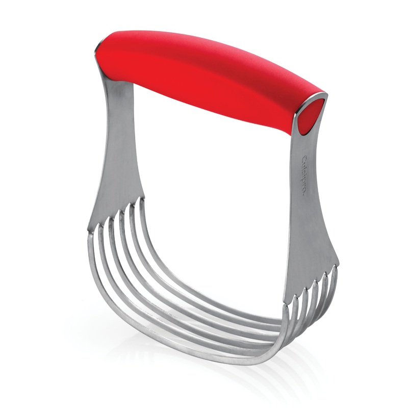 Cuisipro Deluxe Pastry Blender, Stainless Steel with Red Handle