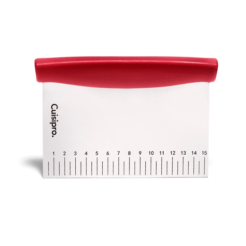 Cuisipro Dough Cutter, 6" X 4.5", Stainless Steel/Red