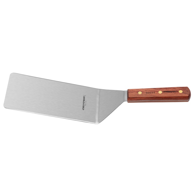 Dexter Steak Turner, 8" x 4", Wood Handle