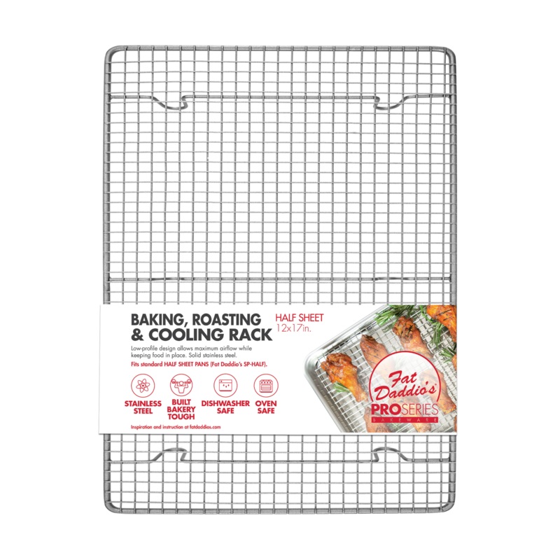 Fat Daddio's Cooling Rack, 12" x 17", Stainless Steel, FINAL SALE