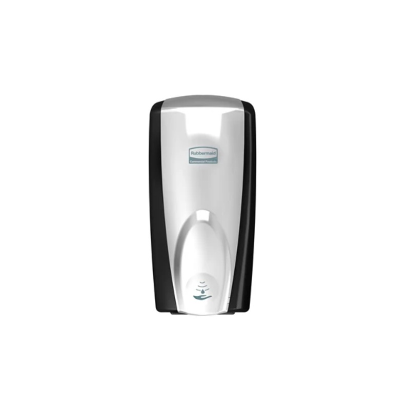 Rubbermaid AutoFoam Wall Mount Touch Free Foam Dispenser, Black/Chrome, FINAL SALE