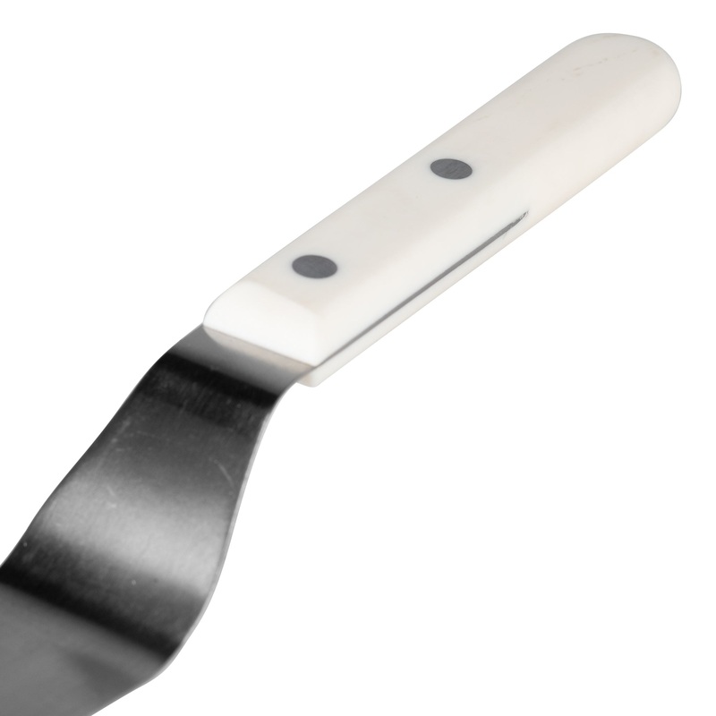 Ateco Offset Spatula, White POM Handle, 9.75"