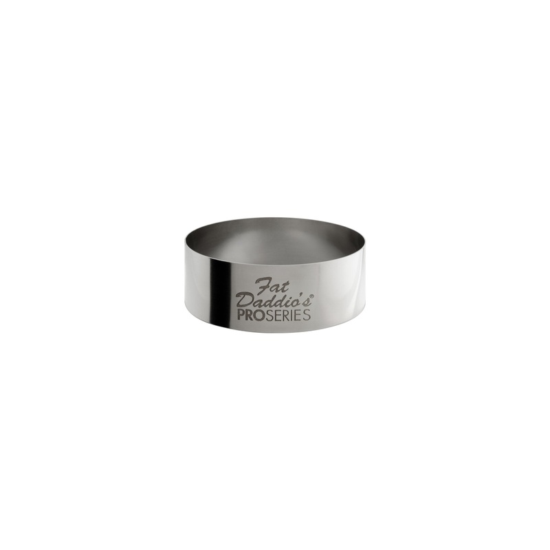 Fat Daddio's ProSeries Cake and Pastry Ring, 0.75" High, Stainless Steel, FINAL SALE
