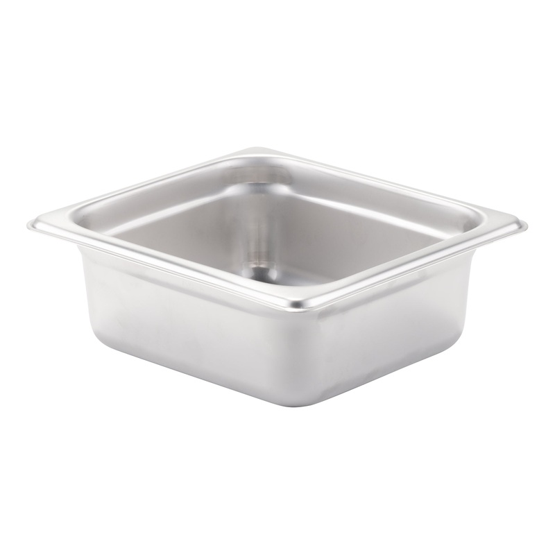 SignatureWares 1/6 Size Food Pan, 24 Gauge Stainless Steel