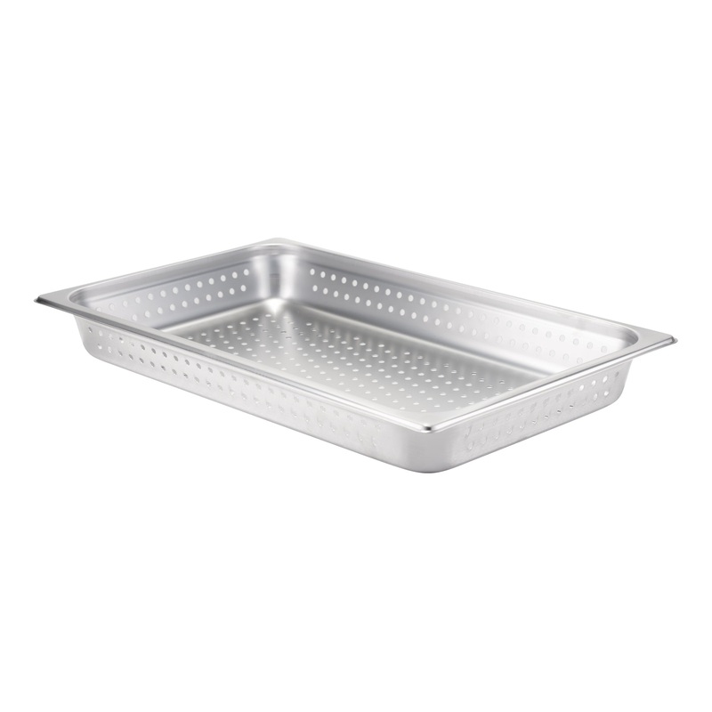SignatureWares Perforated Full Size Food Pan, 24 Gauge Stainless Steel