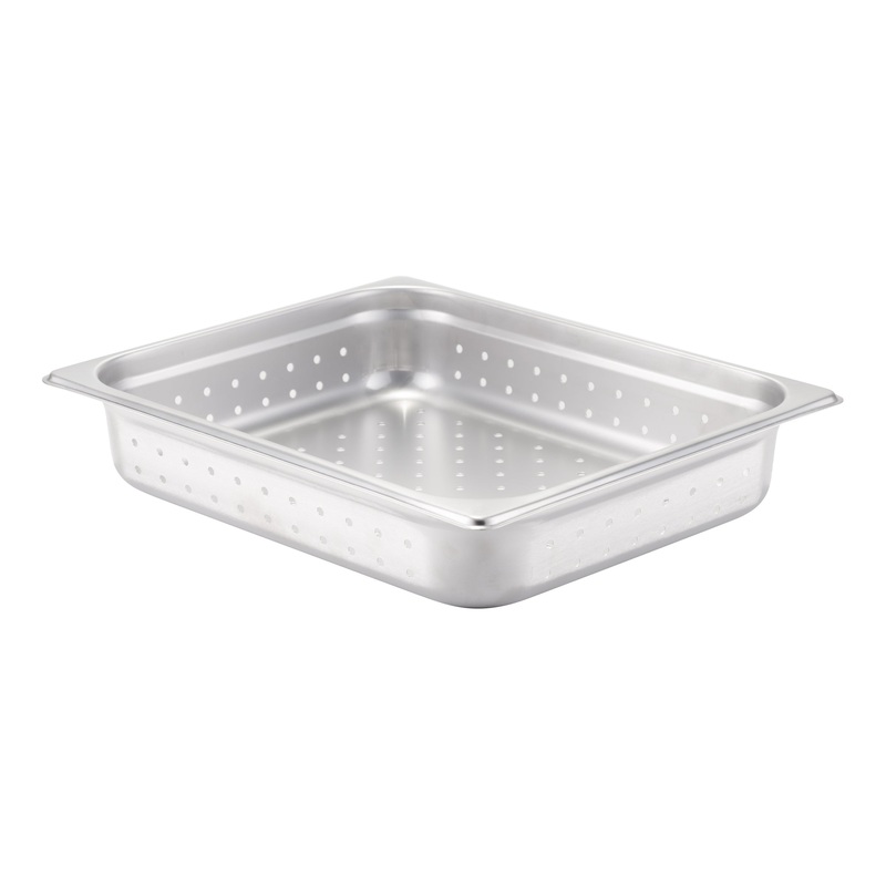 SignatureWares Perforated Half Size Food Pan, 24 Gauge Stainless Steel