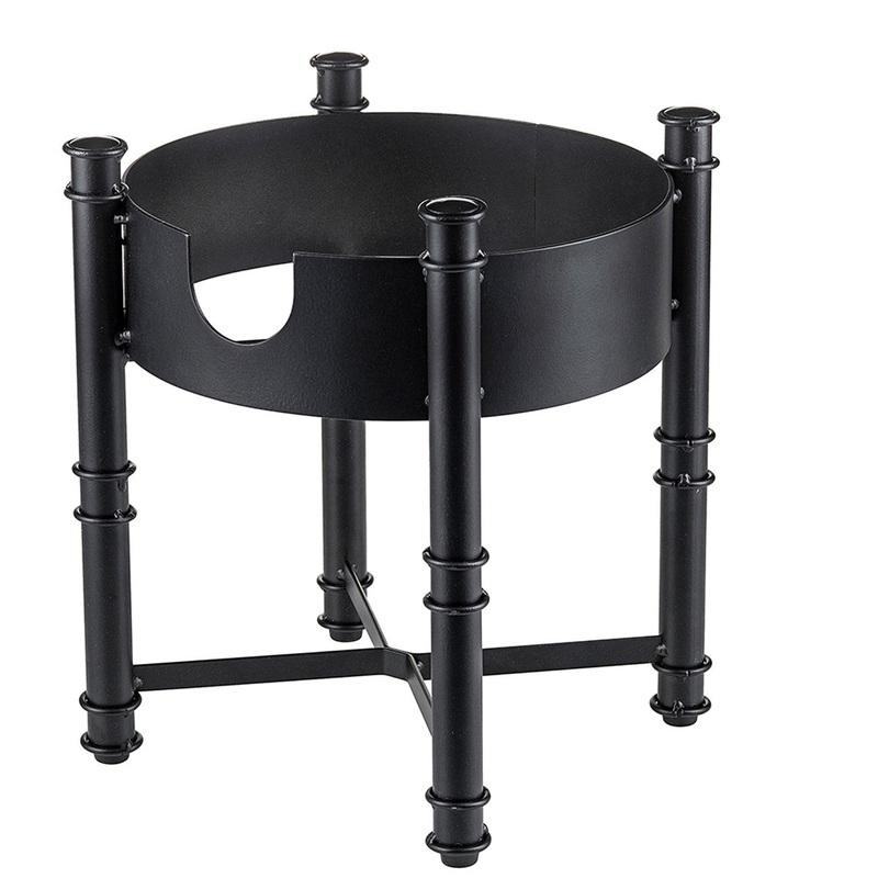 TableCraft Industrial Collection Beverage Dispenser Stand/Rack, Black Steel, FINAL SALE