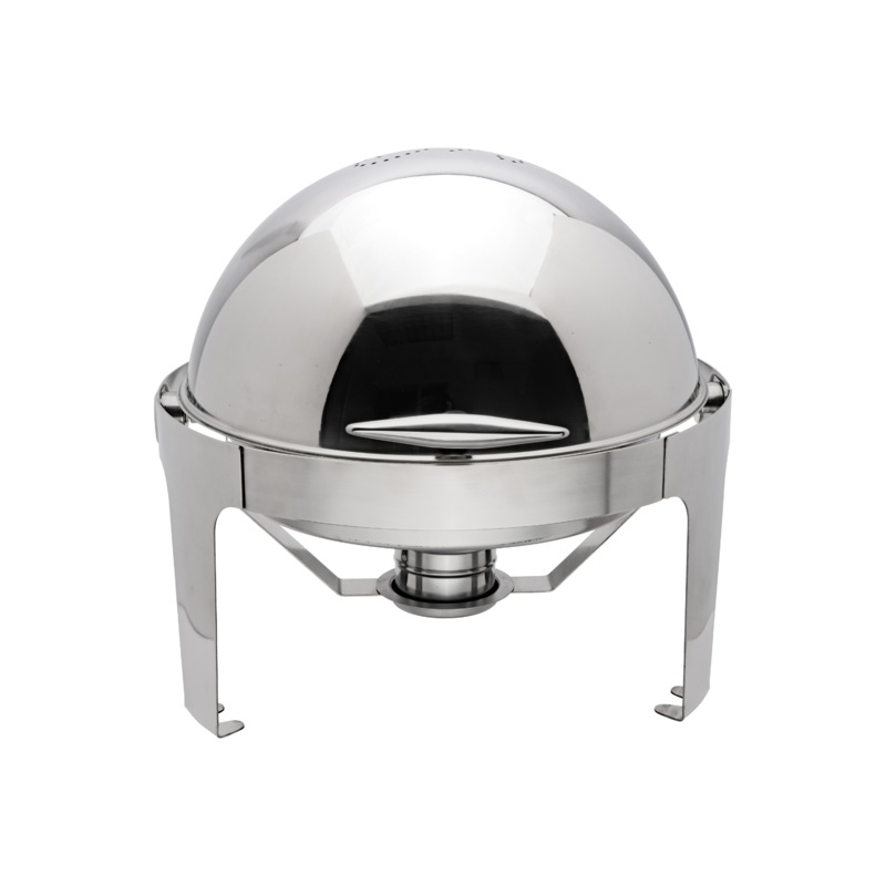 Browne Rondo Round Chafer, Stainless Steel