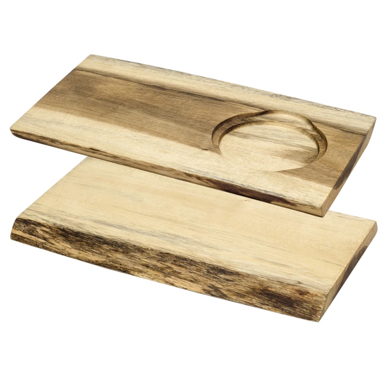 Browne Serving Board with Single Insert, Reversible, 11.8" x 6.7", Acacia, FINAL SALE