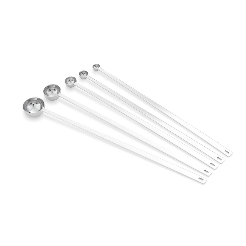 Vollrath 5 Piece Long Handle Measuring Spoon Set, Stainless Steel, FINAL SALE