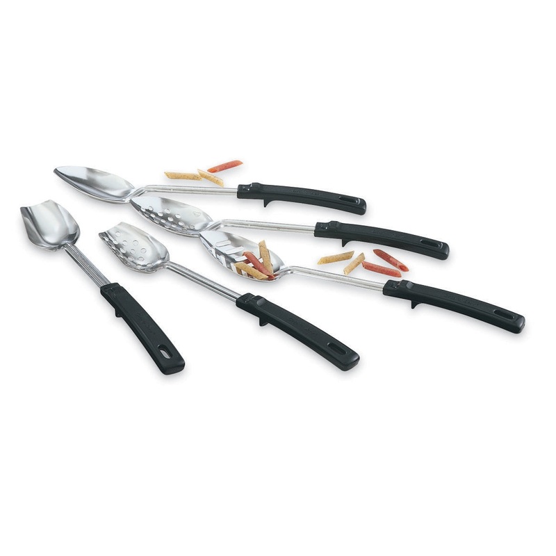 Vollrath Grip N Serv Perforated Basting Spoon, Stainless Steel/Black Handle, FINAL SALE