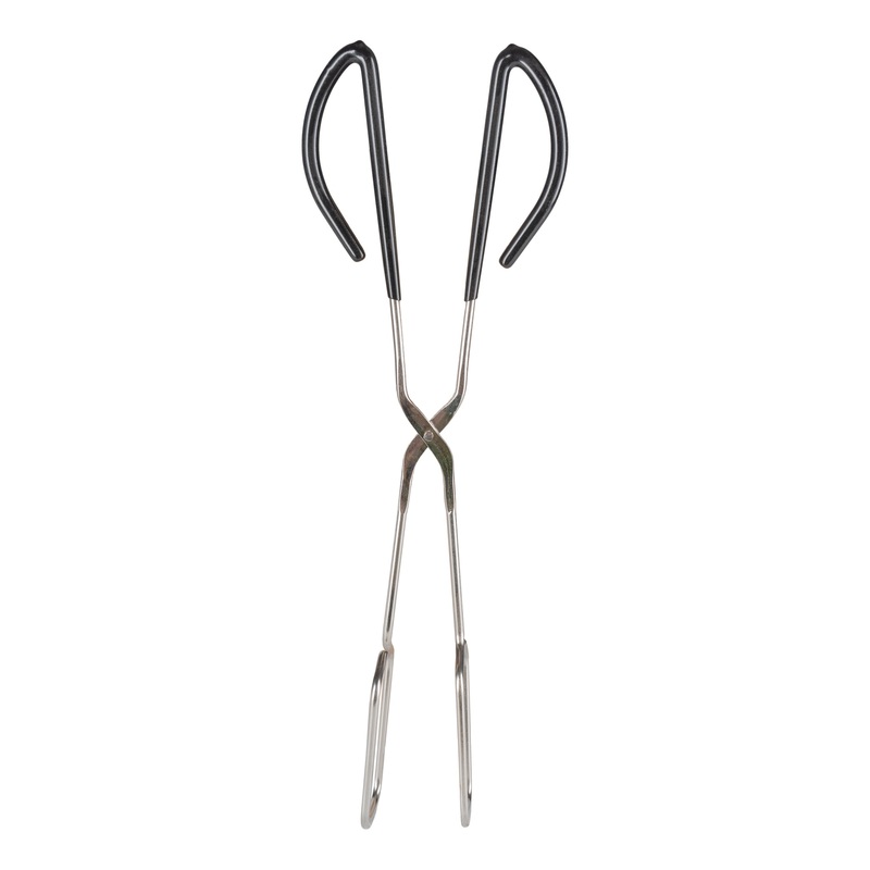 Vollrath Kool Touch Heavy Duty Scissor Tongs, 15", Wire w Black Handle