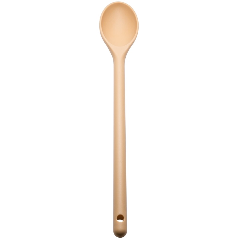 Vollrath Nylon Heat Resistant Prep Spoon, 15", Tan