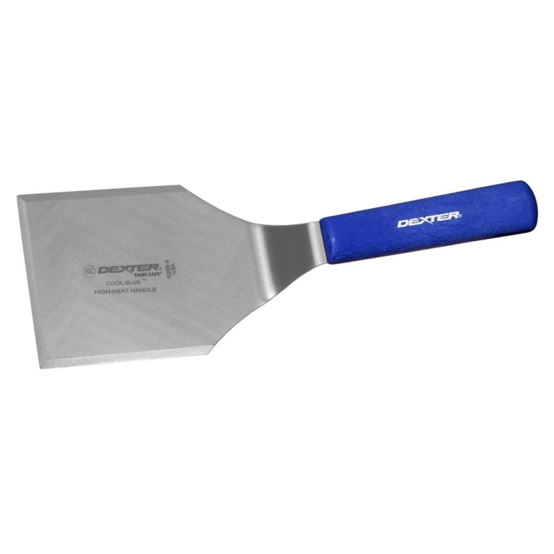 Dexter Sani-Safe Cool Blue Hamburger Turner, 5" x 4"