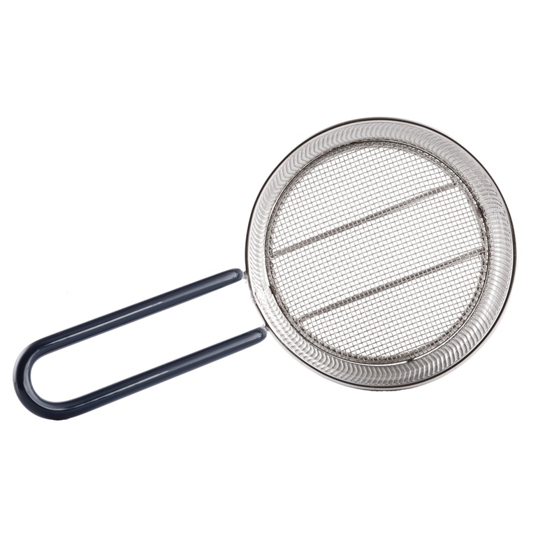 TableCraft Pasta Basket Insert, Stainless Steel with Cool Touch Handle