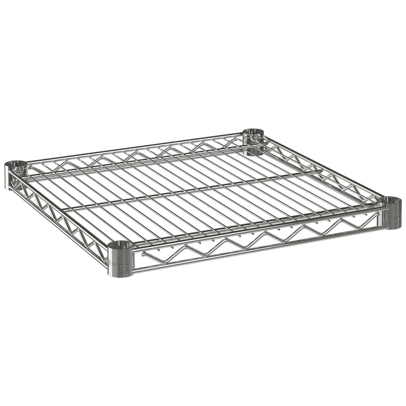 Tarrison 21" Deep Chrome Wire Shelf, 24" Wide