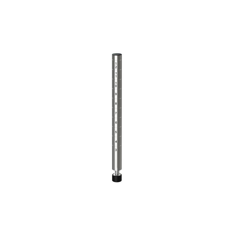 Tarrison Chrome Wire Shelf Post with Adjustable Foot