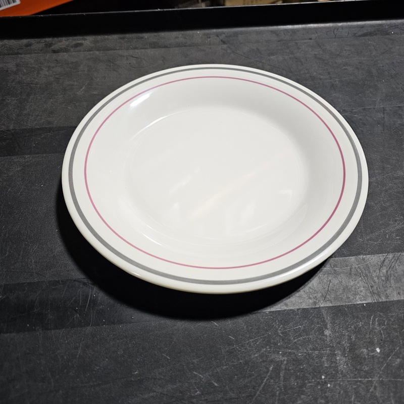 Aladdin Temp-Rite Alacite Plate, 9", Mauve/Grey (12-pack), FINAL SALE