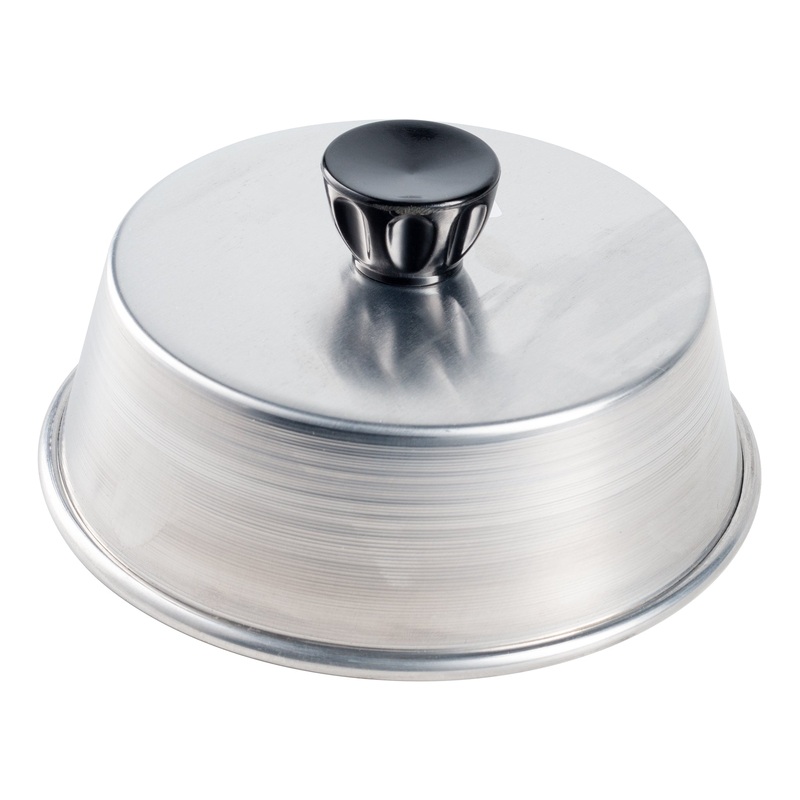 American Metalcraft Basting Cover with Bakelite Knob, 2" High, Aluminum