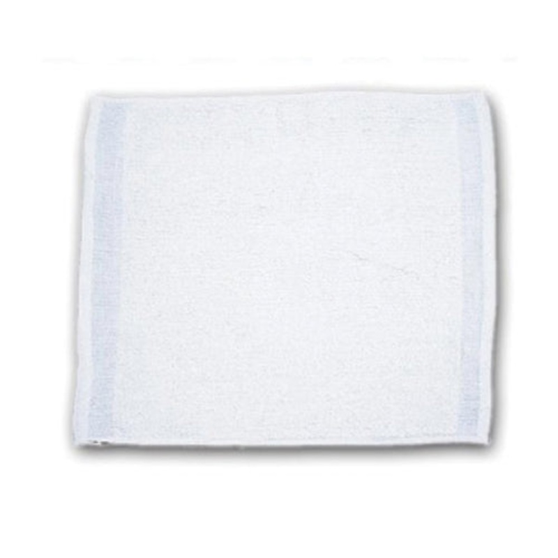 Chef Revival Ribbed Bar Towel, 24 oz, 16" x 19", White Cotton