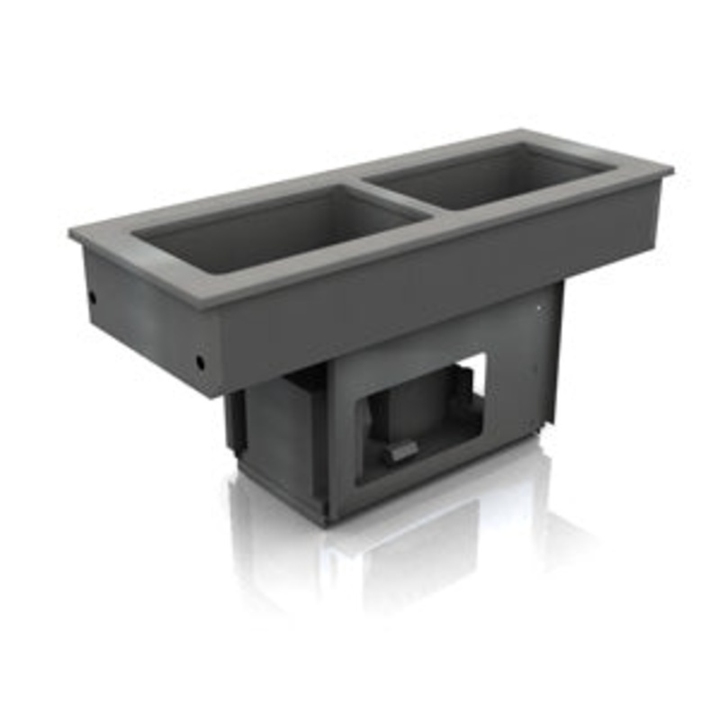 Delfield 8169-EFN Refrigerated Cold Well Drop In, 3 Pan Narrow LiquiTec, 115V, FINAL SALE