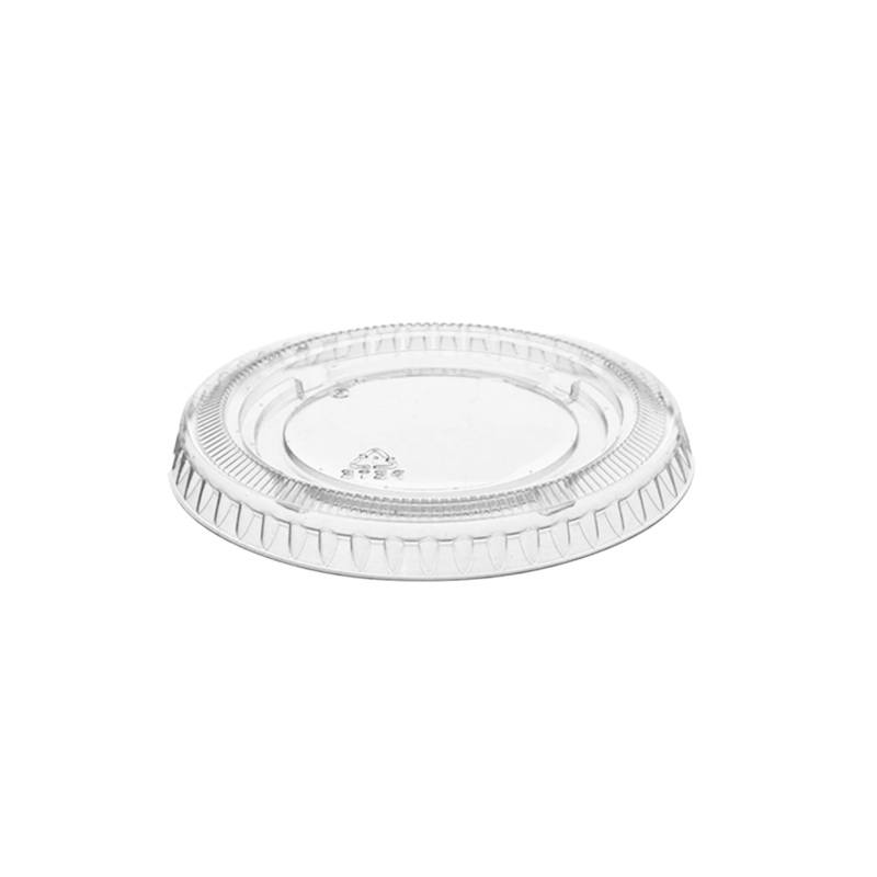 Globe Recyclable PET Portion Cup Lid, 1 oz, Clear (2500-pack)