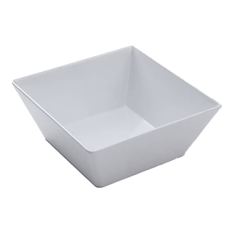 American Metalcraft Endurance Square Bowl, 9.5", White Melamine