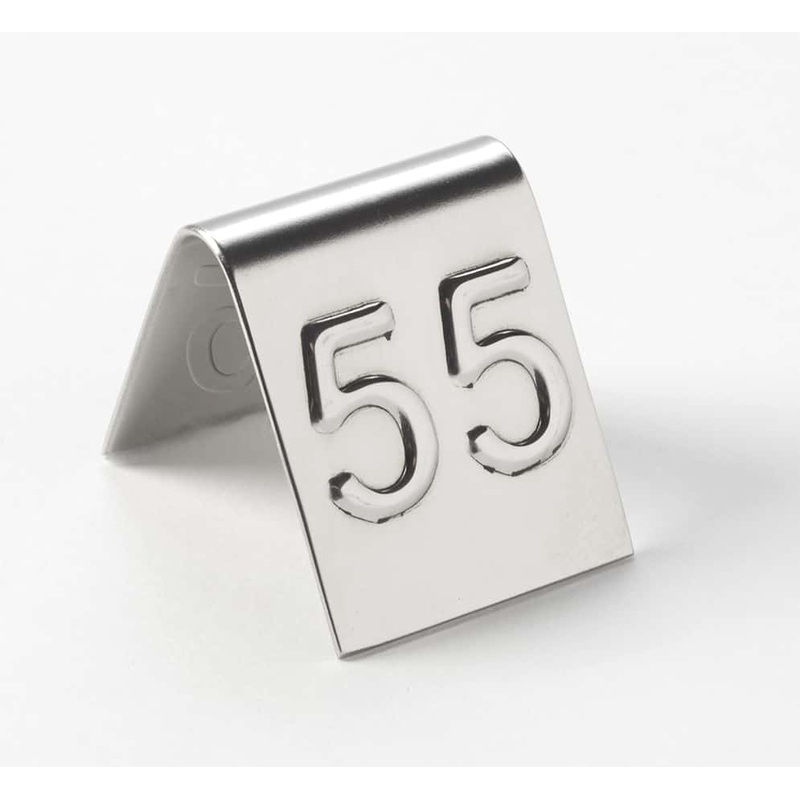 American Metalcraft Mini Number Tents, 1-100, 1" Square (100-pack), FINAL SALE