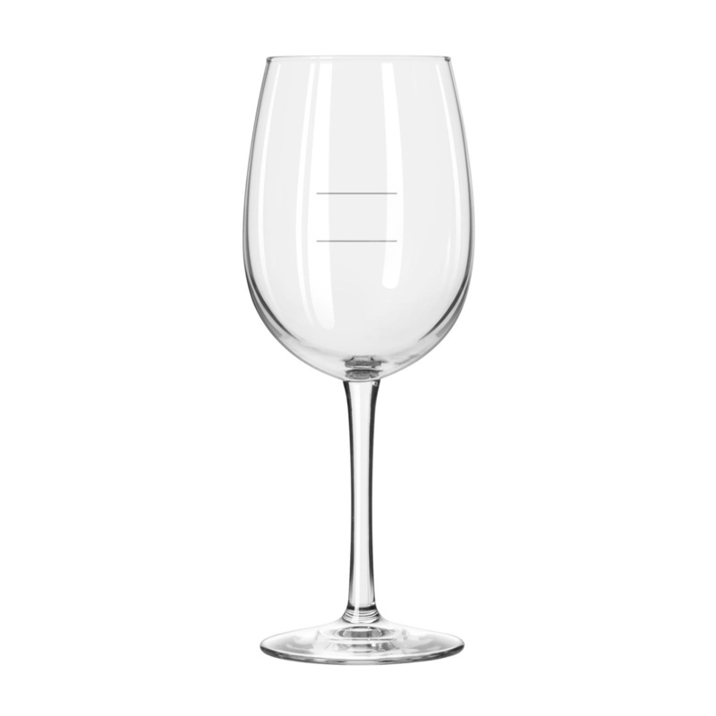 Libbey Vina Wine Glass with 6 oz & 9 oz Pour Lines, 16 oz (12-pack)