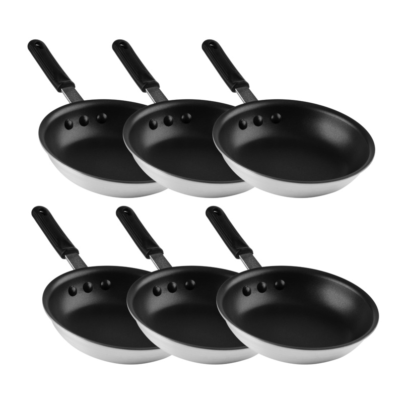 SignatureWares Non Stick Frying Pan, Aluminum, Eclipse Finish, 8" (6-pack)
