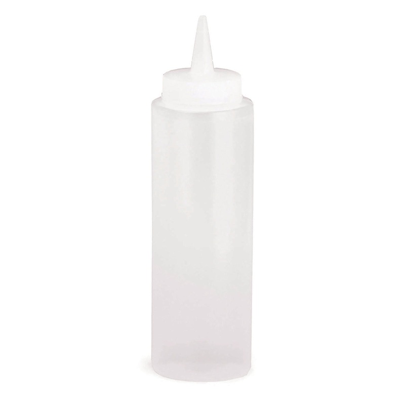 TableCraft Squeeze Bottle Standard Cone Tip, 8 oz, Clear