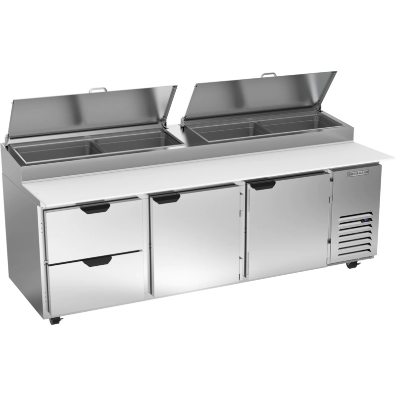 Beverage-Air DPD93HC-2 Two Drawer Two Door Pizza Prep Table, 93"