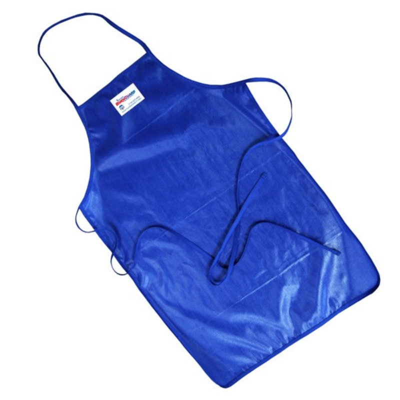 Tucker Safety QuicKlean Apron, 36" Long, Nylon/Blue