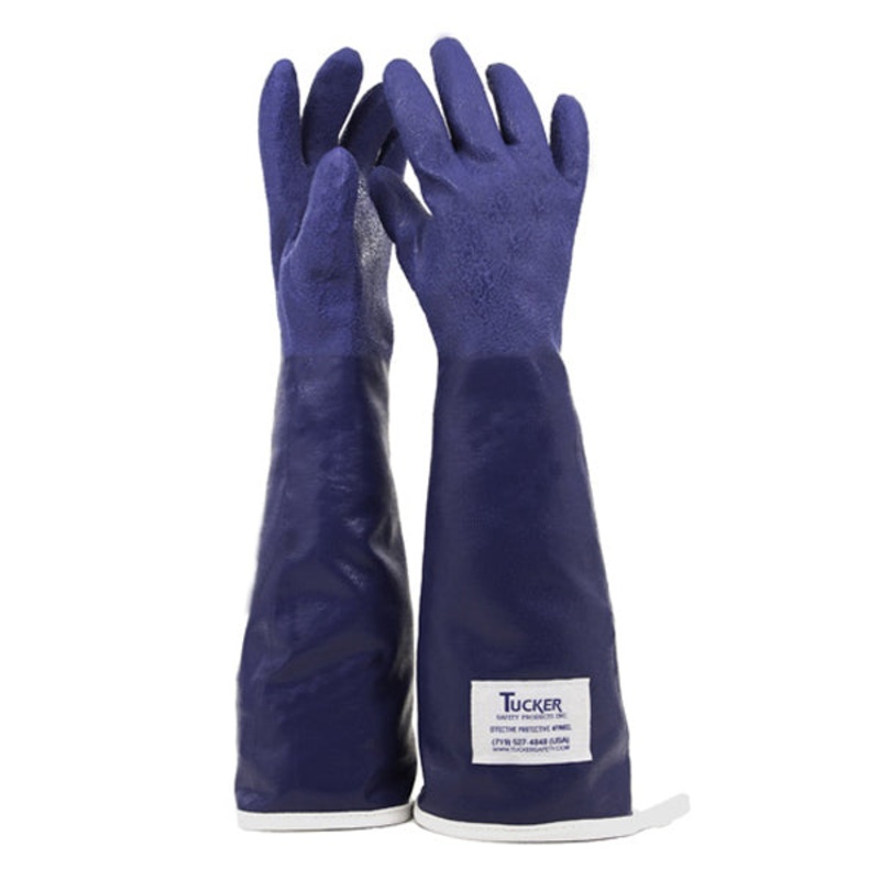 Tucker Safety SteamGlove Utility Glove, 20", Nitrile/Blue (1 pair)