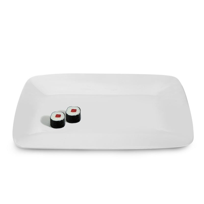 BIA Asian Collection Rectangular Plate, 9.5" x 6", White