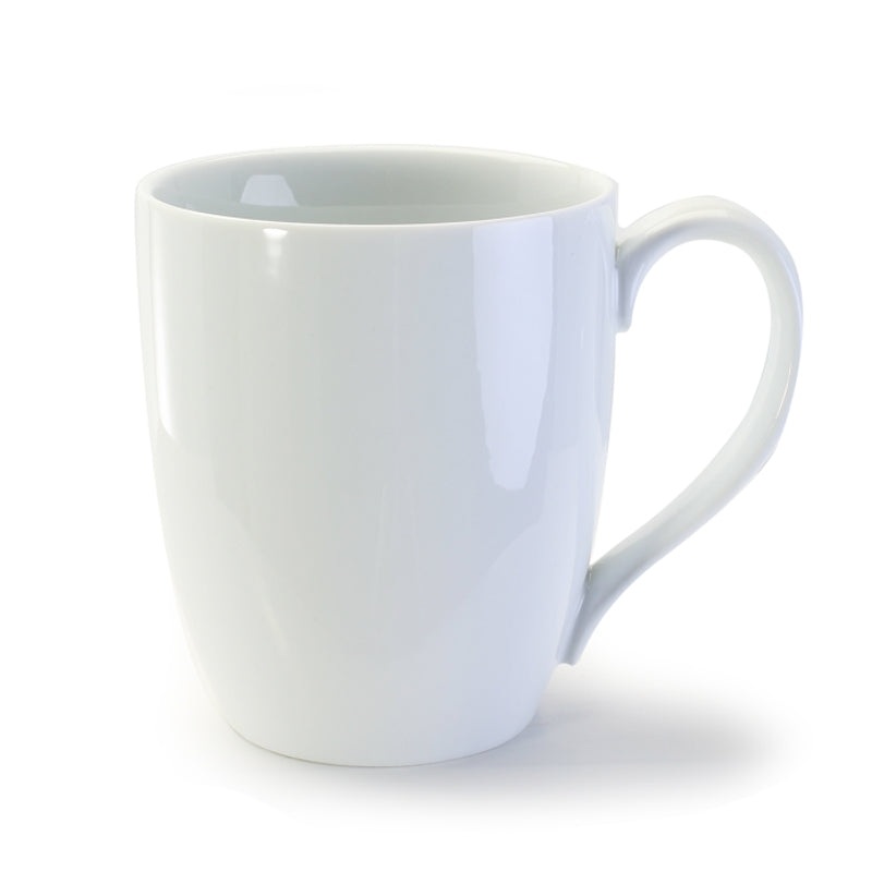 BIA Coffee Mug, 14 oz, White Porcelain