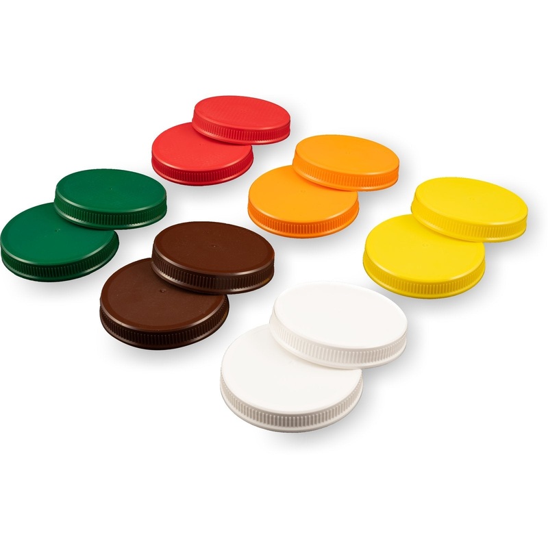 Carlisle Stor N' Pour Caps, Assorted Colours