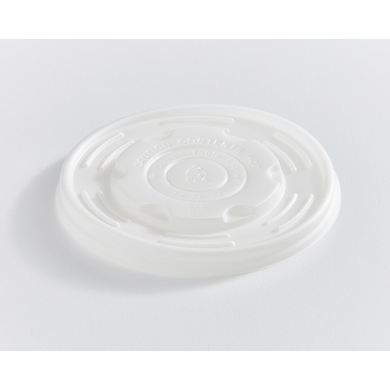 Eco Guardian Compostable CPLA Lids for 12-32 oz Bowls (500-pack)