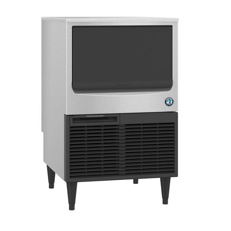 Hoshizaki KM-161BAJ Air Cooled Undercounter Crescent Cuber Icemaker, 24" Wide, 163 lb/24 hr, 78 lb Storage Bin, 115V