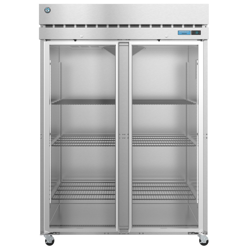 Hoshizaki R2A-FG Steelheart Series Double Glass Door Reach-In Refrigerator, 55", 115 V