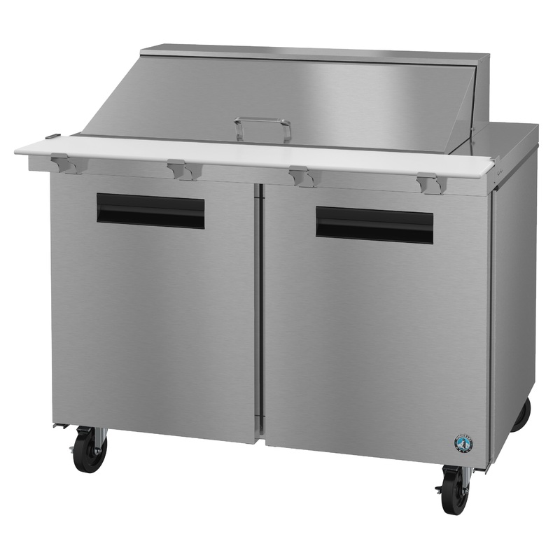 Hoshizaki SR48B-18M Double Door Mega Top Prep Table Refrigerator, 18 Pan, 48", 115V