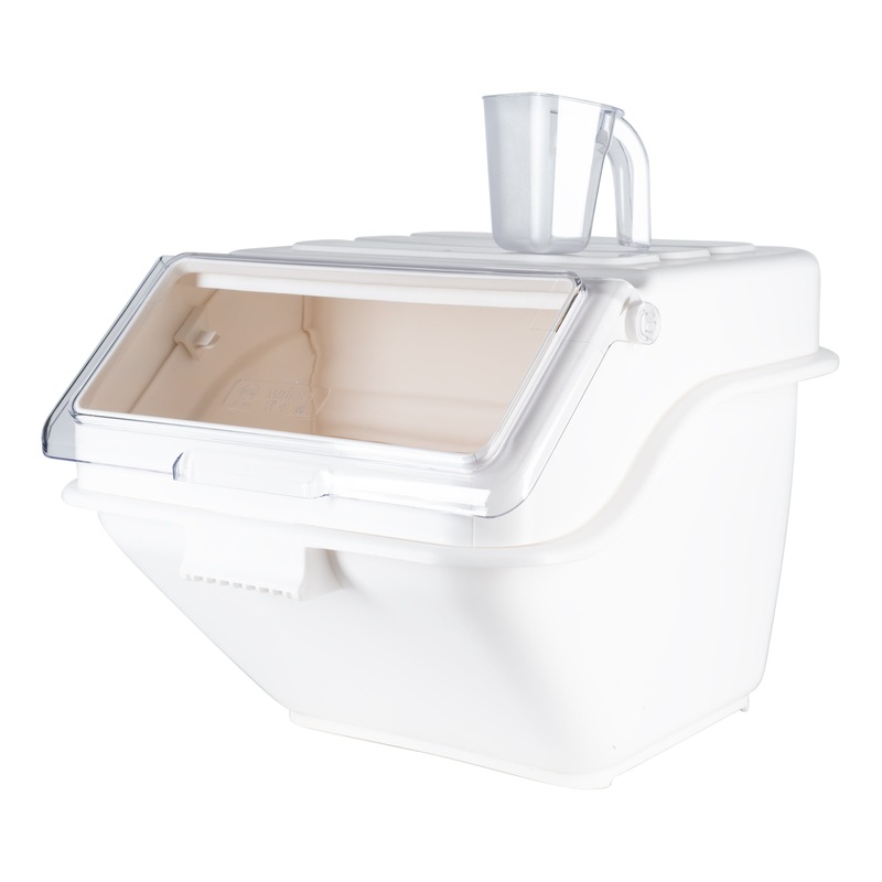 Winco Shelf Ingredient Bin, 150 cup, White