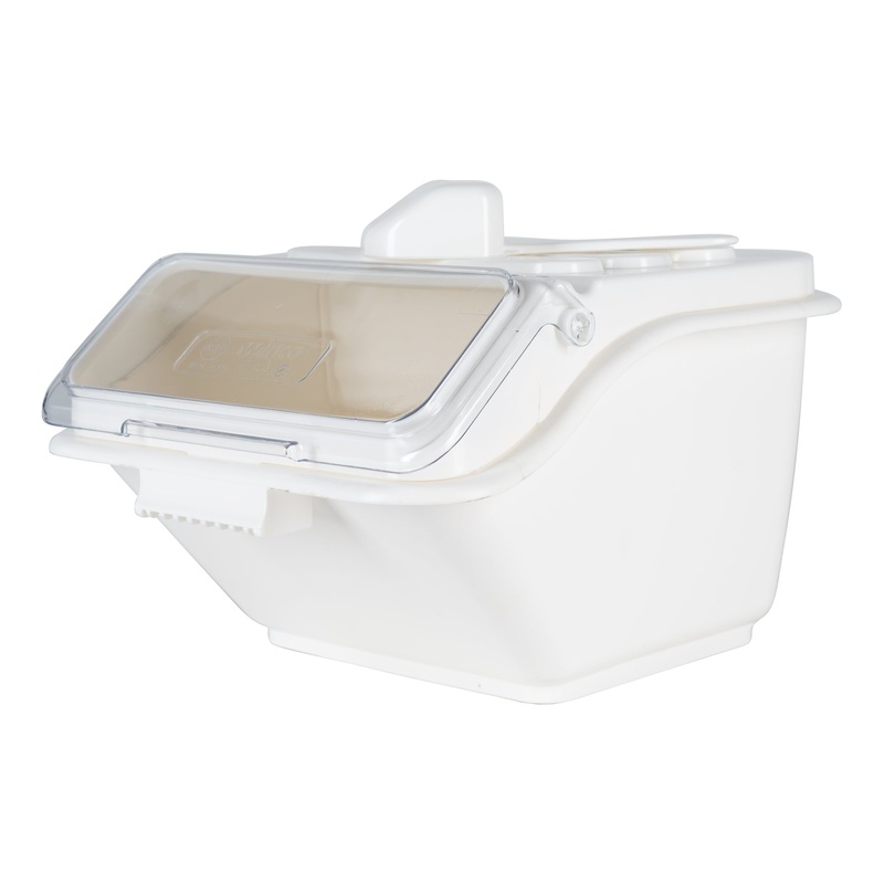 Winco Shelf Ingredient Bin, 40 cup, White