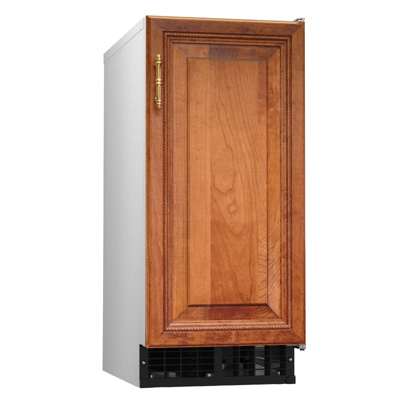 Hoshizaki AM-50BAJ-DS Air Cooled Undercounter Top Hat Cube Icemaker, 15" Wide, 51 lb/24 hr, 22 lb Storage Bin, For Custom Cabinet Door